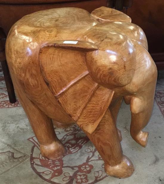 Large wooden elephant